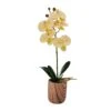 MIKASA 16 Inch Faux Orchid In Pot, Ivory -Tableware Shop 16 inch faux orchid in pot ivory 5293738 1