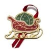 2021 Gold Plated And Enameled Sleigh Ornament 12th Edition -Tableware Shop 2021 gold plated and enameled sleigh ornament 12th edition 5273882L 1