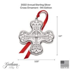 2022 Sterling Cross Ornament 9th Edition -Tableware Shop 2022 sterling cross ornament 9th edition 5292042L 4