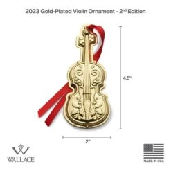 2023 Gold Plated Violin Ornament 2nd Edition -Tableware Shop 2023 Gold Plated Violin Ornament 2nd Edition 5299435 4