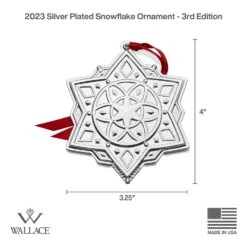 2023 Silver Plated Snowflake Ornament 3rd Edition -Tableware Shop 2023 Silver Plated Snowflake Ornament 3rd Edition 5299431 4