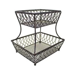 Loop Lattice 2 Tier Rectangular Basket -Tableware Shop 5201553 360 2