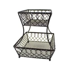 Loop Lattice 2 Tier Rectangular Basket -Tableware Shop 5201553 360 3