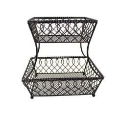 Loop Lattice 2 Tier Rectangular Basket -Tableware Shop 5201553 360 6