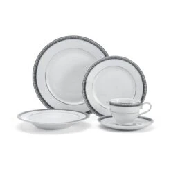 MIKASA Platinum Crown Cobalt 40 Piece Dinnerware Set, Service For 8 -Tableware Shop 5224200
