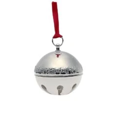 2021 Silver Plated Sleigh Bell Ornament 51st Edition -Tableware Shop 5273876L 360 12