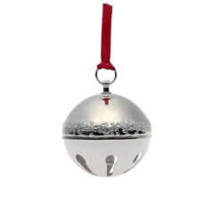 2021 Silver Plated Sleigh Bell Ornament 51st Edition -Tableware Shop 5273876L 360 2