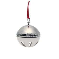 2021 Silver Plated Sleigh Bell Ornament 51st Edition -Tableware Shop 5273876L 360 6