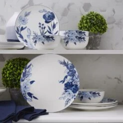 MIKASA Darcy 12 Piece Dinnerware Set, Service For 4 -Tableware Shop 5292293 MK Darcy 12pc set pantry lifestyle