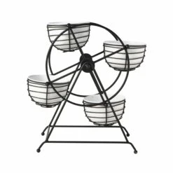 Ferris Wheel Entertaining Dip Bowl Serving Caddy -Tableware Shop 5312721 FR rotating condiment caddy