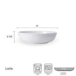 MIKASA Loria Set Of 4 Pasta Bowls -Tableware Shop 5314330 infographic