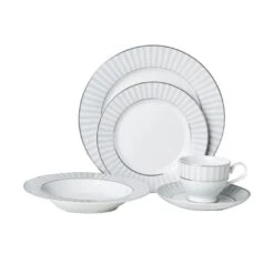 MIKASA Adrian Grey 5 Piece Place Setting