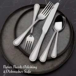 Continental Bead 20 Piece Flatware Set, Service For 4 -Tableware Shop Continental Bead 20 Piece Flatware Set Service for 4 5308650 5