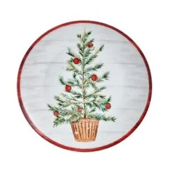 MIKASA Countryside Christmas Set Of 4 Salad Plates -Tableware Shop Countryside Christmas Set of 4 Assorted Salad Plates 5312173 5