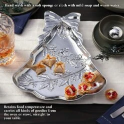 Holly Berries Christmas Tree Serving Tray -Tableware Shop Holly Berries Christmas Tree Tray 5299625 4