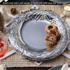 Holly Berries Wreath Serving Tray -Tableware Shop Holly Berries Wreath Tray 5299627 4