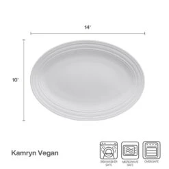 MIKASA Kamryn Vegan Oval Platter -Tableware Shop Kamryn Oval Platter 5309913 4