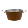 MIKASA Faux Leather Stitched Beverage Tub -Tableware Shop Leather Stitched Beverage Tub 5301646 1