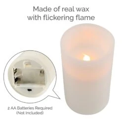 MIKASA Flameless Pillar LED 3x6 Candle -Tableware Shop Mikasa Wax Pillar LED 3x6 Flameless Candle 5286011 2