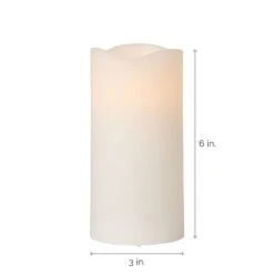 MIKASA Flameless Pillar LED 3x6 Candle -Tableware Shop Mikasa Wax Pillar LED 3x6 Flameless Candle 5286011 3