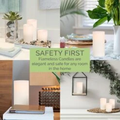 MIKASA Flameless Pillar LED 3x6 Candle -Tableware Shop Mikasa Wax Pillar LED 3x6 Flameless Candle 5286011 5