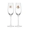 MIKASA Mr. And Mrs. Set Of 2 Champagne Toasting Flute Glasses 1 MIKASA Mr. And Mrs. Set Of 2 Champagne Toasting Flute Glasses -Tableware Shop Mr. and Mrs. Set of 2 Gold Toasting Flutes 5312428 1
