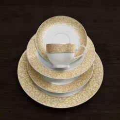 MIKASA Parchment Gold 40 Piece Dinnerware Set, Service For 8 -Tableware Shop Parchment Gold 40 Piece Dinnerware Set 5305130 4