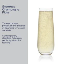 MIKASA Parker Set Of 4 Stemless Flute Glasses 16 MIKASA Parker Set Of 4 Stemless Flute Glasses -Tableware Shop Parker Set of 4 Stemless Flute Glasses 5312394 6