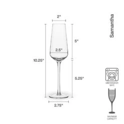 MIKASA Samantha Set Of 4 Flute Glasses -Tableware Shop Samantha Set of 4 Flute Glasses 5312421 4