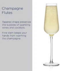 MIKASA Samantha Set Of 4 Flute Glasses -Tableware Shop Samantha Set of 4 Flute Glasses 5312421 6