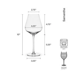 MIKASA Samantha Set Of 4 Red Wine Glasses -Tableware Shop Samantha Set of 4 Red Wine Glasses 5312419 4