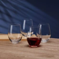 MIKASA Samantha Set Of 4 Stemless Wine Glasses -Tableware Shop Samantha Set of 4 Stemless Wine Glasses 5312414 3