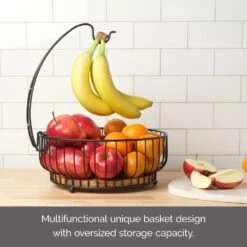 Savannah Fruit Storage Basket With Banana Hook -Tableware Shop Savannah Fruit Basket With Banana Hook 5304263 6