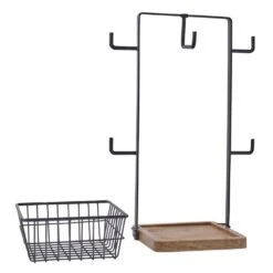 Stella Mug Tree With Storage Basket 16 Stella Mug Tree With Storage Basket -Tableware Shop Stella Mug Tree With Basket 5304325 7