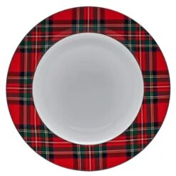 MIKASA Tartan Red Set Of 4 Dinner Plates -Tableware Shop Tartan Red Set of 4 Dinner Plates K45311236 4