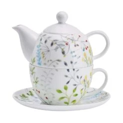 MIKASA Tivoli Garden Teacup And Tea Server Set For One