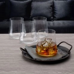 MIKASA Aline Set Of 4 Double Old Fashioned Whiskey Glasses -Tableware Shop aline set of 4 double old fashioned whiskey glasses 5287910 2