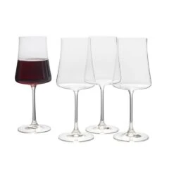 MIKASA Aline Set Of 4 Red Wine Glasses