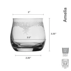 MIKASA Amelia Set Of 4 Double Old Fashioned Glasses 17 MIKASA Amelia Set Of 4 Double Old Fashioned Glasses -Tableware Shop amelia set of 4 double old fashioned glasses 5282437 8