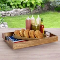 American Flag Lazy Susan Serve Tray -Tableware Shop american flag lazy susan serve tray 5266467 4