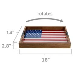 American Flag Lazy Susan Serve Tray -Tableware Shop american flag lazy susan serve tray 5266467 5