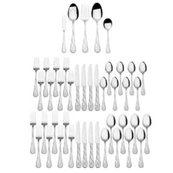 Anchor Coastal 45 Piece Flatware Set, Service For 8 -Tableware Shop anchor coastal 45 piece flatware set service for 8 5270356 5