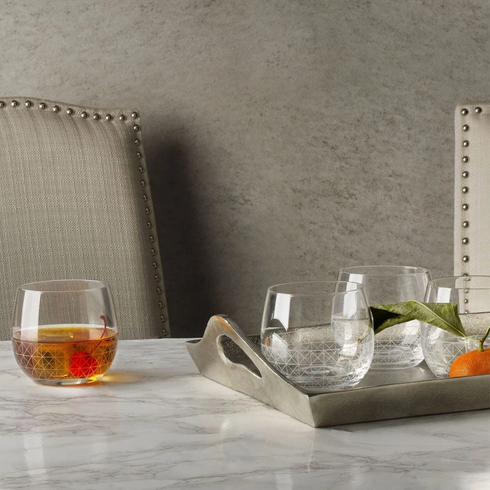 Scott Living Axis Set Of 4 Double Old Fashioned Glasses 4 Scott Living Axis Set Of 4 Double Old Fashioned Glasses - Image 2