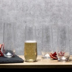 Scott Living Axis Set Of 4 Stemless Flute Glasses -Tableware Shop axis set of 4 stemless flute glasses 5282354 2