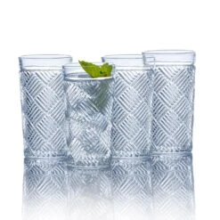 MIKASA Ballard Braid Set Of 4 Highball Glasses