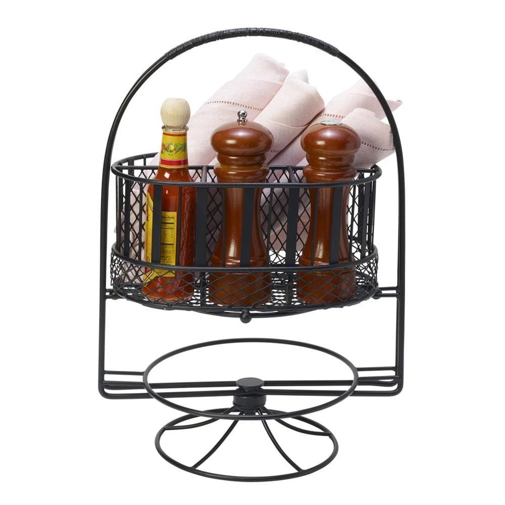 Band And Stripe Swivel Hostess Buffet Storage Caddy 3 Band And Stripe Swivel Hostess Buffet Storage Caddy