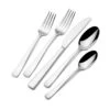 MIKASA Barrett 20 Piece Flatware Set, Service For 4 -Tableware Shop barrett 20 piece flatware set service for 4 5303243 1