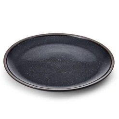 MIKASA Barrett Black Round Platter -Tableware Shop barrett black round platter 5290850 3
