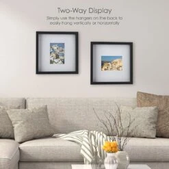 MIKASA Black 16 X 16 Gallery Frame, Matted To 5 X 7 -Tableware Shop black 16 x 16 gallery frame matted 5 x 7 5197190 3