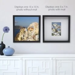 MIKASA Black 16 X 16 Gallery Frame, Matted To 5 X 7 -Tableware Shop black 16 x 16 gallery frame matted 5 x 7 5197190 4